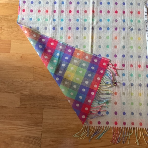 📍FIRM📍100% Lambswool Scarf Wrap Vintage - Picture 10 of 16